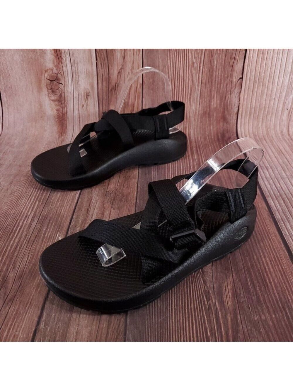 *READ* Chaco Mens Size 10 Z/1 Classic Black Sandals J105375